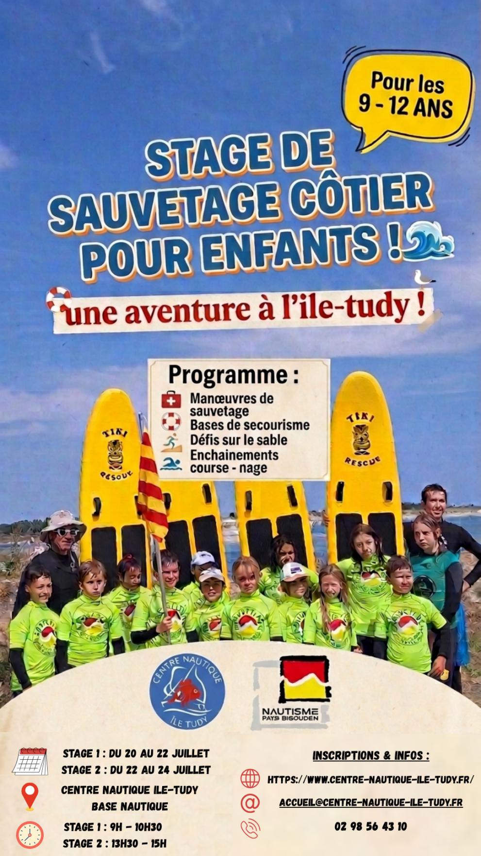 Stage de sauvetage côtier pour enfants