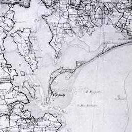 Carte de l'Ile-Tudy au XVIIIe siècle